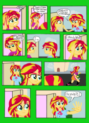Size: 1700x2338 | Tagged: safe, artist:oneovertwo, sunset shimmer, human, comic:the return of sunset shimmer, equestria girls, g4, comic, self paradox