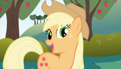 Size: 843x480 | Tagged: safe, screencap, applejack, friendship is magic, g4, my little pony: friendship is magic, female, solo