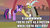 Size: 960x540 | Tagged: safe, discord, twilight sparkle, alicorn, pony, g4, my little pony: friendship is magic, three's a crowd, butthurt, caption, female, mare, reaction image, tail hold, twilight sparkle (alicorn)