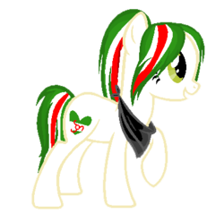 Size: 393x390 | Tagged: safe, artist:raffa-alla, earth pony, pony, female, ingushetia, mare, nation ponies, raised hoof, simple background, solo, transparent background