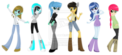 Size: 1024x465 | Tagged: safe, artist:pwnysauce, oc, oc only, equestria girls, g4