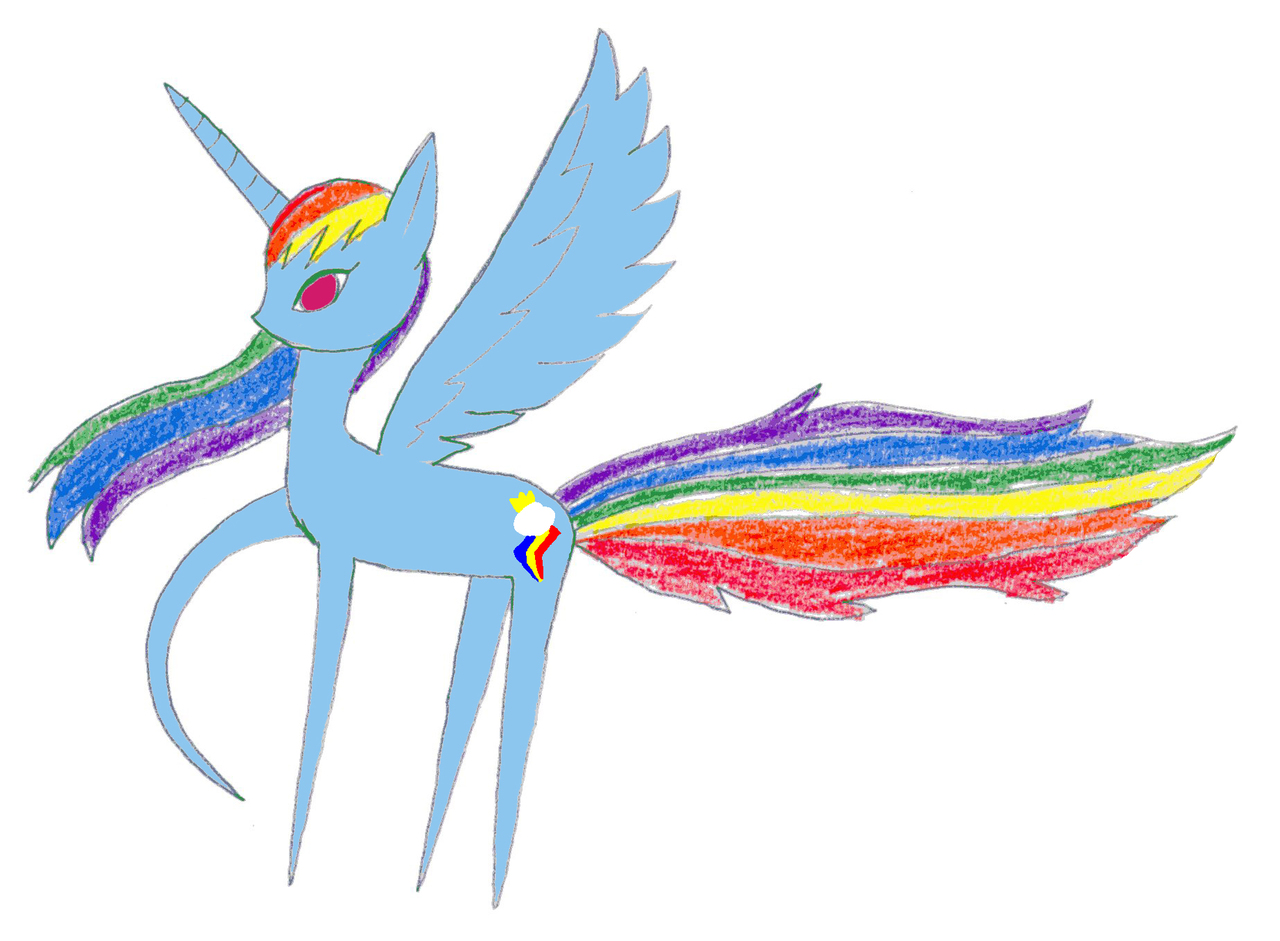 safe, artist:pokeneo1234, rainbow dash, alicorn, pony, alicornified, female...