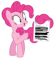Size: 2000x2165 | Tagged: safe, artist:bipole, artist:masem, edit, pinkie pie, g4, three's a crowd, female, pinkie's exciting flyer, prehensile tail, simple background, solar empire, solo, tail hold, transparent background, vector