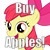 Size: 50x50 | Tagged: safe, artist:the smiling pony, apple bloom, earth pony, pony, derpibooru, g4, apple bloom's bow, bow, buy some apples, female, filly, foal, golden eyes, hair bow, image macro, looking at you, meta, open mouth, open smile, picture for breezies, red hair, red mane, simple background, smiling, solo, thumbnail generation, white background, yellow body, yellow coat, yellow fur, yellow pony
