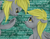 Size: 781x612 | Tagged: safe, artist:colorlesscupcake, derpy hooves, oc:jerky hooves, pegasus, pony, g4, female, mare, self ponidox