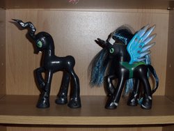 Size: 2048x1536 | Tagged: safe, artist:demonioblanco, queen chrysalis, g4, brushable, customized toy, female, irl, photo, toy, wip