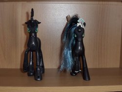 Size: 2048x1536 | Tagged: safe, artist:demonioblanco, queen chrysalis, g4, brushable, female, irl, photo, toy, wip