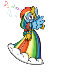 Size: 2976x3456 | Tagged: safe, artist:natik2004, rainbow dash, anthro, g4, clothes, dress, female, gala dress, high res, request, simple background, solo, sonic the hedgehog (series), sonicified, style emulation, white background
