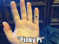 Size: 320x240 | Tagged: safe, pinkie pie, human, g4, barely pony related, hand, irl, irl human, photo, pun, visual pun