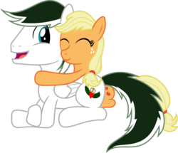 Size: 5000x4302 | Tagged: safe, artist:darknisfan1995, applejack, oc, pony, g4, absurd resolution, simple background, transparent background