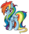 Size: 1235x1440 | Tagged: safe, artist:chappy34, artist:kodok37, rainbow dash, g4, cute, female, long mane, solo