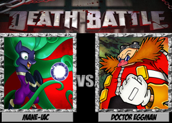 Size: 1008x720 | Tagged: safe, mane-iac, g4, antagonist, crossover, death battle, doctor eggman, exploitable meme, male, meme, sonic the hedgehog (series)