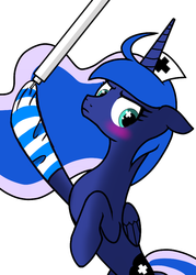 Size: 646x904 | Tagged: safe, princess luna, g4, askdrlunakor, blushing, female, simple background, solo