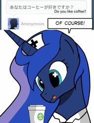 Size: 694x914 | Tagged: safe, princess luna, g4, ask, askdrlunakor, female, japanese, solo, tumblr