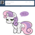 Size: 1000x1000 | Tagged: safe, artist:maren, sweetie belle, g4, ask, asksweetiebelle-kor, female, korean, solo, sweetierpg, tumblr