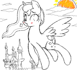 Size: 657x601 | Tagged: safe, artist:ruanas, princess luna, g4, female, ruanas, solo