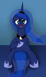 Size: 1152x1920 | Tagged: safe, princess luna, g4, askkorassassinstwilightsparkle, blushing, female, solo