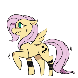 Size: 400x400 | Tagged: safe, fluttershy, g4, animated, ask-scsip-fluttershy, female, solo