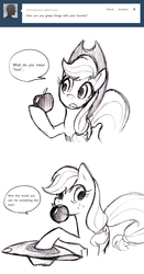 Size: 658x1251 | Tagged: safe, applejack, g4, applejack-kor, ask, translation, tumblr