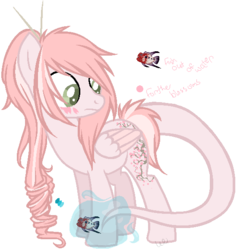 Size: 549x580 | Tagged: safe, artist:m0nd0man, oc, oc only, fish, pegasus, pony, augmented tail, fishy tail pony, solo