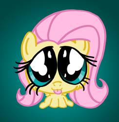 Size: 1400x1433 | Tagged: safe, artist:dragonblood6400, fluttershy, g4, cute, female, shyabetes, solo, tongue out