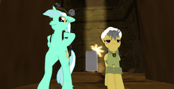 Size: 1280x661 | Tagged: safe, daring do, lyra heartstrings, g4, second life