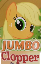 Size: 144x224 | Tagged: safe, applejack, g4, clop, dissonant caption, expand dong, female, solo, text