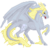 Size: 100x95 | Tagged: artist needed, safe, derpy hooves, dragon, horse, g4, derpydragon, dragon cave, dragonified, female, horse dragon, pixel art, recolor, simple background, solo, species swap, sprite, transparent background