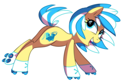 Size: 1543x1025 | Tagged: safe, artist:pepooni, oc, oc only, earth pony, pony, female, looking up, mare, open mouth, roller skates, rollerblading, simple background, solo, transparent background