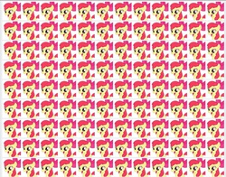 Size: 814x638 | Tagged: safe, artist:the smiling pony, apple bloom, earth pony, pony, derpibooru, g4, apple bloom's bow, bow, female, filly, foal, golden eyes, hair bow, looking at you, meta, open mouth, open smile, red hair, red mane, simple background, smiling, solo, the legion of bloom, thumbnail generation, white background, yellow body, yellow coat, yellow fur, yellow pony