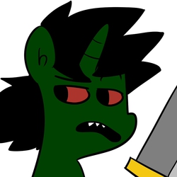 Size: 700x700 | Tagged: safe, artist:ponehanon, oc, oc only, oc:princess bad motherfucker, alicorn, pony, /mlp/, buster sword, ms paint, solo, sword, weapon