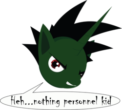 Size: 600x543 | Tagged: artist needed, safe, oc, oc only, oc:princess bad motherfucker, alicorn, pony, /mlp/, coldsteel the hedgeheg, edgy, ms paint, nothin personnel kid, solo