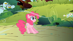 Size: 1366x768 | Tagged: safe, screencap, pinkie pie, earth pony, pony, g4, my little pony: friendship is magic, season 1, swarm of the century, female, solo