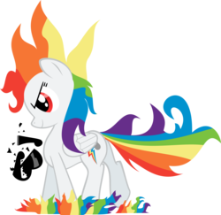 Size: 8222x7994 | Tagged: safe, artist:iamadinosaurrarrr, rainbow dash, g4, absurd resolution, elements of harmony, female, simple background, solo, sunglasses, super rainbow dash, transparent background, vector