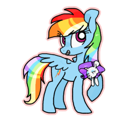 Size: 1024x1024 | Tagged: safe, artist:swagpotatomaster, rainbow dash, rarity, g4, female, lesbian, plushie, ship:raridash, shipping