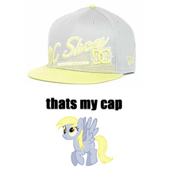 Size: 900x900 | Tagged: safe, derpy hooves, pegasus, pony, g4, cap, female, hat, mare, meme, that's my x