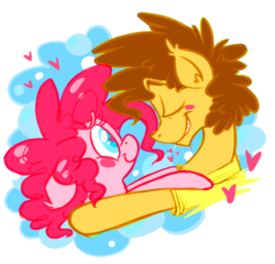 Size: 600x576 | Tagged: safe, artist:softcoremirth, cheese sandwich, pinkie pie, g4, pinkie pride, female, male, ship:cheesepie, shipping, straight