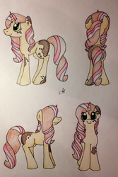 Size: 640x960 | Tagged: safe, artist:cloudy-loves-muffin, oc, oc only, pony, unicorn, adoptable, freckles, solo, traditional art