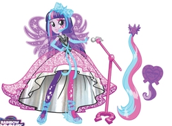 Size: 680x499 | Tagged: dead source, safe, twilight sparkle, human, equestria girls, g4, my little pony equestria girls: rainbow rocks, concept art, female, humanized, microphone, pony coloring, rainbow rocks outfit, solo