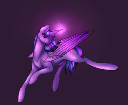 Size: 1840x1513 | Tagged: safe, artist:textris92, twilight sparkle, alicorn, pony, g4, female, magic, mare, solo, twilight sparkle (alicorn)