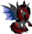 Size: 8093x8745 | Tagged: safe, artist:bluethunder66, oc, oc only, alicorn, bat pony, pony, absurd resolution, alicorn oc, fangs, simple background, solo, transparent background, vector