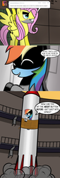 Size: 1280x3751 | Tagged: safe, artist:forrealz, fluttershy, rainbow dash, pegasus, pony, g4, ask, batman, batmare, batmare returns, comic, crossover, dc comics, flutterguy, parody, tumblr