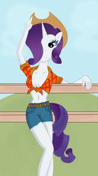 Size: 769x1378 | Tagged: safe, artist:arelathh, rarity, anthro, g4, accessory swap, female, solo