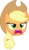 Size: 1739x3000 | Tagged: safe, applejack, g4, my little pony: friendship is magic, three's a crowd, bust, faic, female, simple background, solo, transparent background, vector