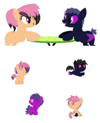 Size: 689x850 | Tagged: safe, artist:lindseysdede, artist:selenaede, oc, oc only, pony, baby, baby pony, foal, offspring