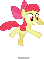 Size: 4063x5407 | Tagged: safe, artist:qwertycz, apple bloom, g4, hearts and hooves day (episode), absurd resolution, female, simple background, solo, transparent background, vector