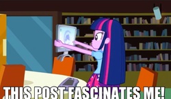 Size: 1800x1034 | Tagged: safe, twilight sparkle, human, equestria girls, g4, computer, female, humanized, image macro, meme, pony coloring, solo, text