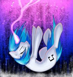 Size: 2500x2640 | Tagged: safe, artist:kelisah, dj pon-3, vinyl scratch, g4, falling, female, solo