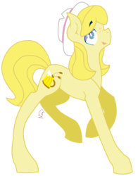 Size: 784x1002 | Tagged: safe, artist:longtail448, oc, oc only, earth pony, pony, freckles, hat, lipstick, solo