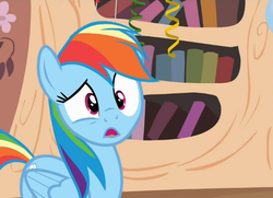 Size: 677x490 | Tagged: safe, rainbow dash, daring don't, g4, faic, female, national random holiday party day, solo